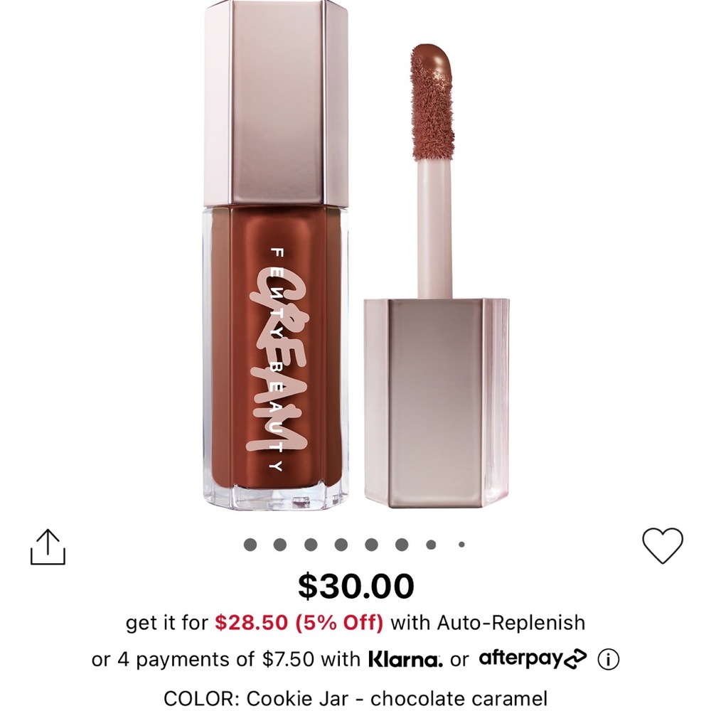 Brand new Fenty Gloss Bomb Cream in Cookie Jar (full size)